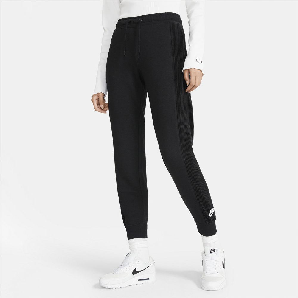 Nike Womens Sportswear Heritage Velour Jogger Μαύρο, Michanos Sport