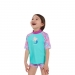  Speedo Girl's Short Sleeve Printed Rush Sun Protection Top Set  