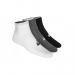  Asics Unisex 3 Pair Pack Cushioned Quarter Socks  -  -  