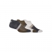  Asics Adult Color Block 3 Pair Pack Ankle Socks  