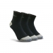  GSA Men's Aero 500 Stadion 3 Pair Organic Cotton Quarter Socks  