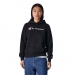  Champion Women's Regular Fit Script Logo Light Fleece Hoodie  