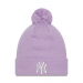  New Era Women's Metallic Pom Stone New York Yankees Beanie  