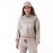  New Era Women's Arch Wordmark Crop Pullover Hoodie   