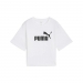  Puma Women's Essentials Cropped No1 Logo Relaxed Tee  