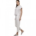  Body Action Women's Natural Dye Slub Beach Crop Pants  