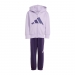  adidas Sportswear Kids Big Logo Fleece Full-Zip Hoodie Tracksuit Set  