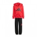 adidas Sportswear Kids Big Logo Fleece Full-Zip Hoodie Tracksuit Set  -  