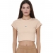  Body Action Women's Slim Cropped Ribbed T-Shirt ����� 