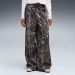  Puma Women's Sport Animal Relaxed Allover Print Wide Leg Woven Pants ���� 